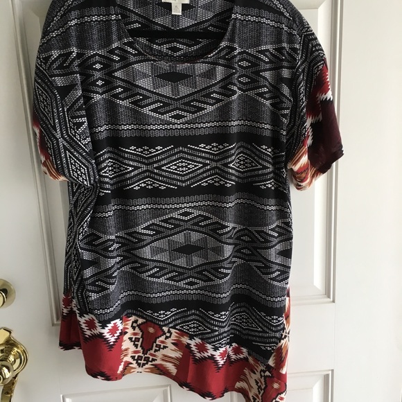 Cato Tops - Native American print shirt